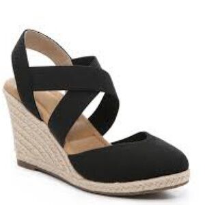 espadrille stretch wedges